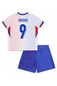 Fotbalové Dres Francie Olivier Giroud #9 Dětské Venkovní Oblečení ME 2024 Krátký Rukáv (+ trenýrky)